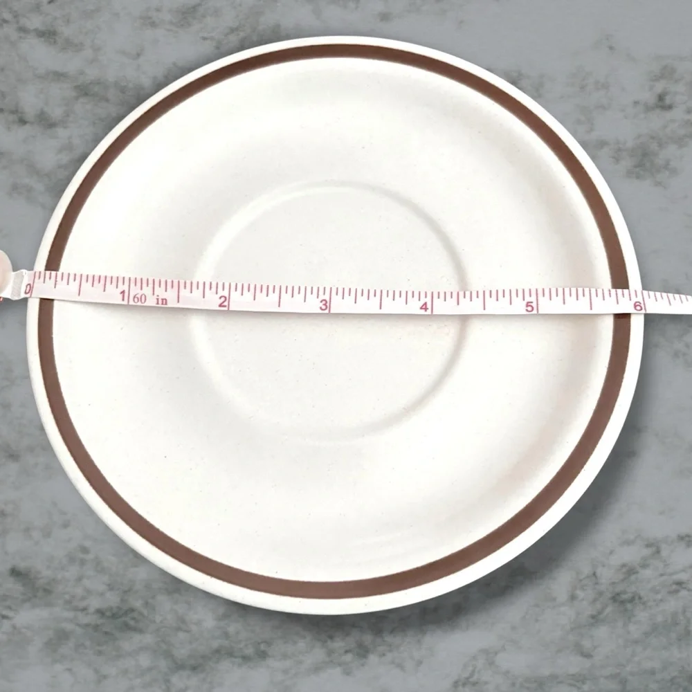 2 Small Saucers Plates Woodhaven Collection Pleasant Groves Set of 2 Vintage - Picture 4 of 4